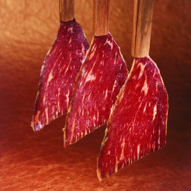 Laminas de cecina