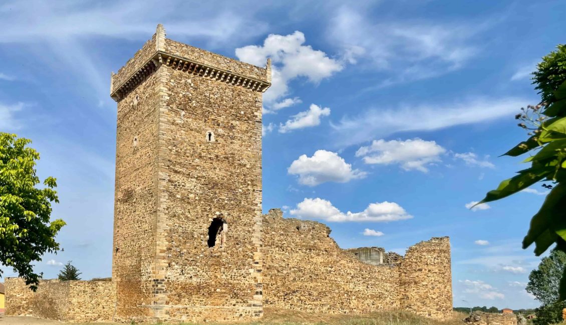 Restos de un castillo con torreón