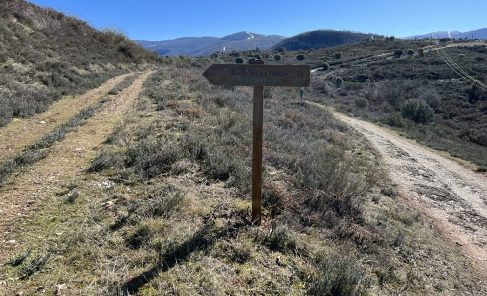 Indicaciones en el sendero